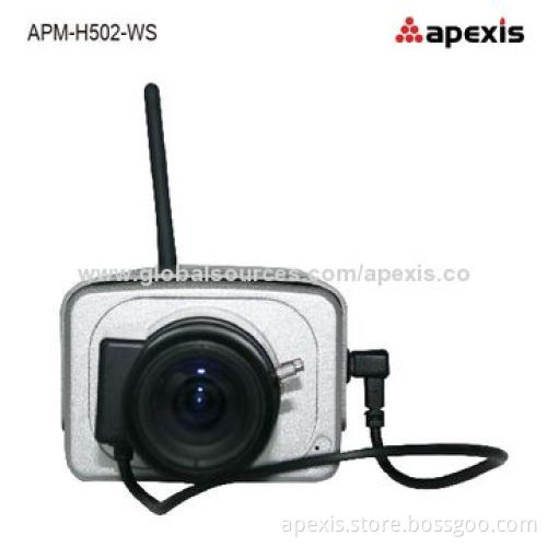 Wireless HD CCTV Box Megapixel IP Camera with 1,080P Sensor, Supports Free DDNS Connection